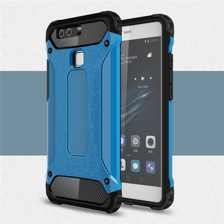 Armor Guard 2-in-1 PC TPU Hybrid Case for Huawei P9 - Baby Blue-1