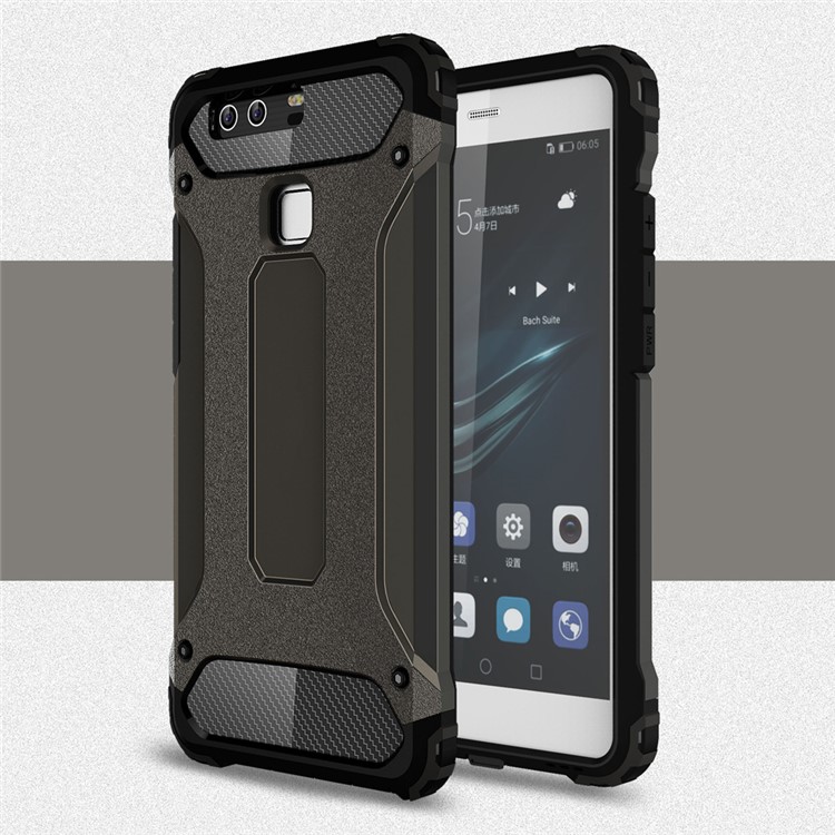 Armor Guard Hybrid PC + TPU Protector Cover for Huawei P9 - Bronze-1