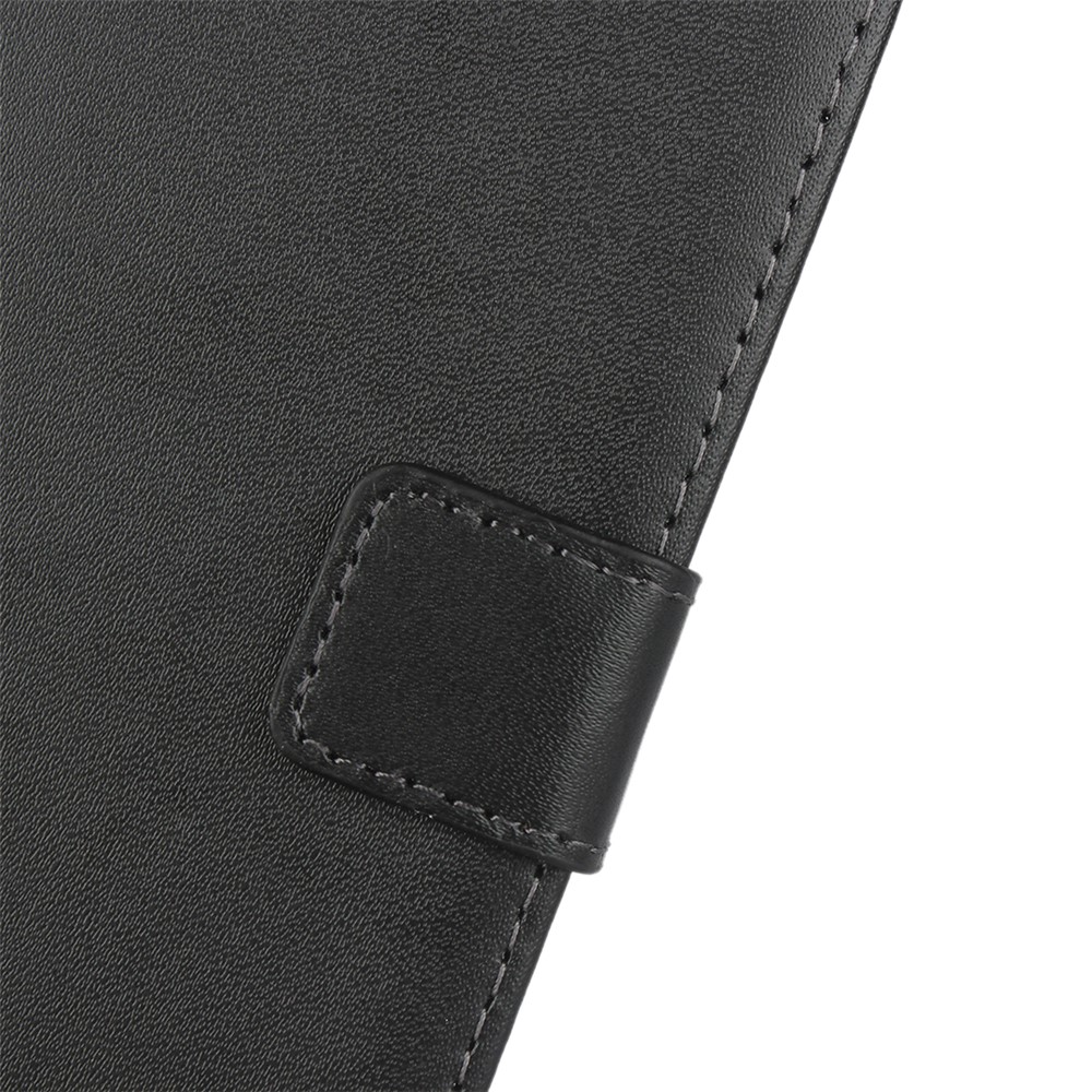 Genuine Leather Wallet Stand Mobile Phone Case for Huawei Honor 20 / nova 5T - Black-6