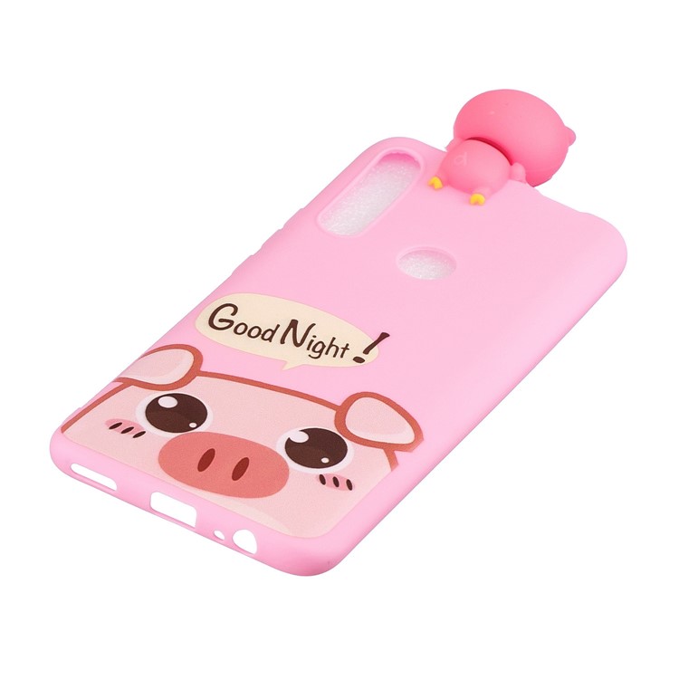 3D Animal Doll Decor Soft TPU Phone Shell for Huawei Honor 9X (Global)/ P Smart Z/Y9 Prime 2019 / Enjoy 10 Plus - Pig-4