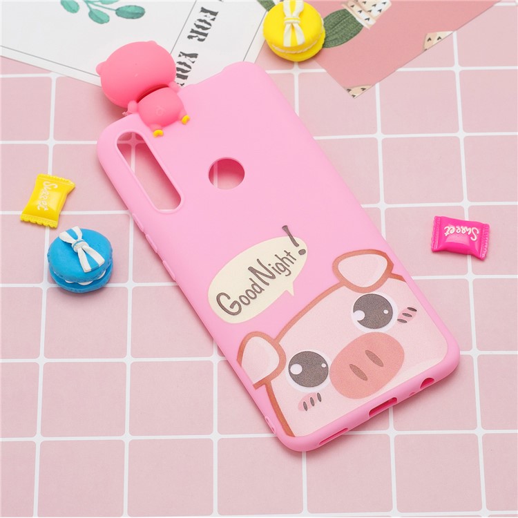 3D Animal Doll Decor Soft TPU Phone Shell for Huawei Honor 9X (Global)/ P Smart Z/Y9 Prime 2019 / Enjoy 10 Plus - Pig-7