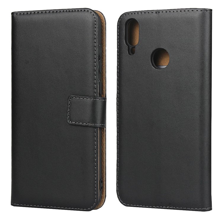 Estojo De Carteira De Couro Genuíno Para Huawei Y7 (2019)-1