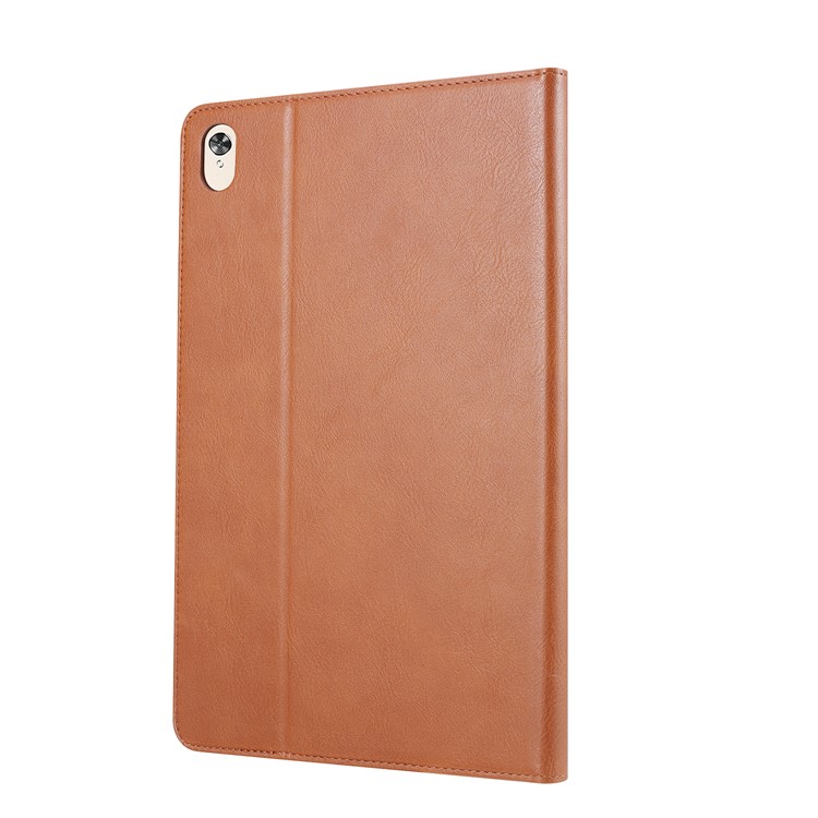 Auto-absorbed PU Leather Wallet Stand Tablet Cover Case for Huawei MediaPad M6 10.8-inch - Light Brown-3