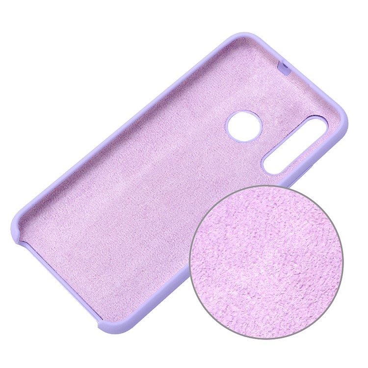 Soft Liquid Silicone Phone Back Cover for Huawei Honor 9X (Global)/ P Smart Z / Y9 Prime 2019 - Purple-2