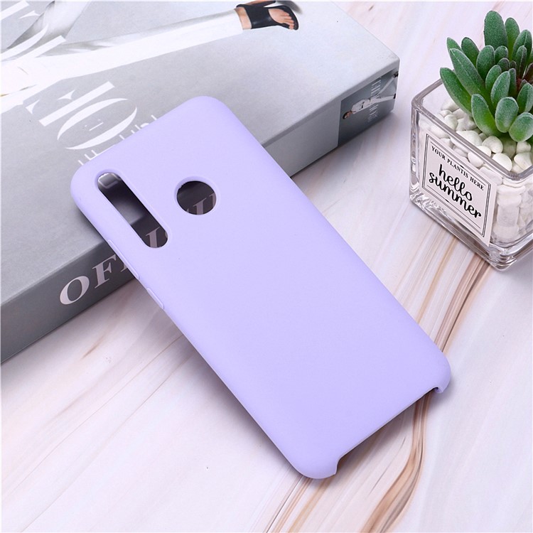 Soft Liquid Silicone Phone Back Cover for Huawei Honor 9X (Global)/ P Smart Z / Y9 Prime 2019 - Purple-5