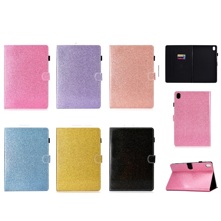 Flash Powder PU Leather Tablet Covering for Huawei MediaPad M6 10.8-inch - Black-14