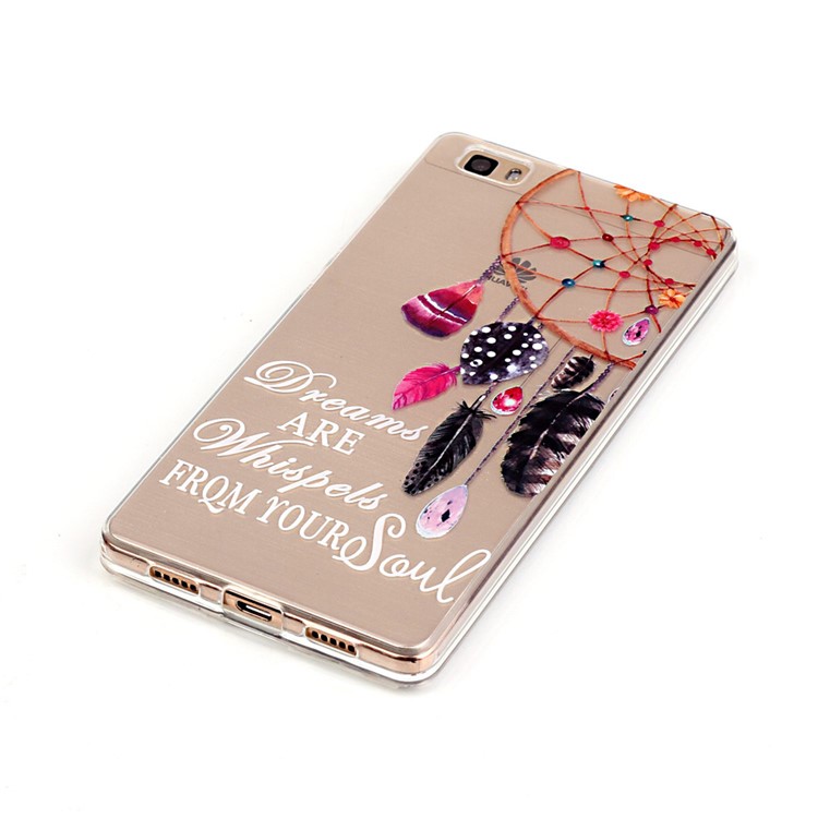 IMD Skin TPU High Clear Phone Cover for Huawei Ascend P8 Lite - Dream Catcher-3