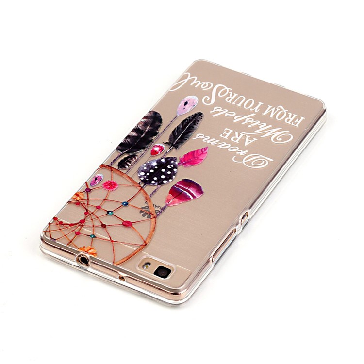 IMD Skin TPU High Clear Phone Cover for Huawei Ascend P8 Lite - Dream Catcher-4