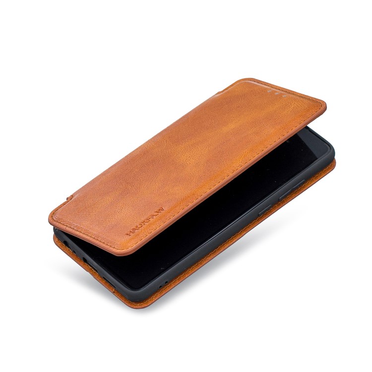 HAOXFA.W Removable Card Slots Flip Leather Wallet Phone Case for Huawei P30 - Brown-5