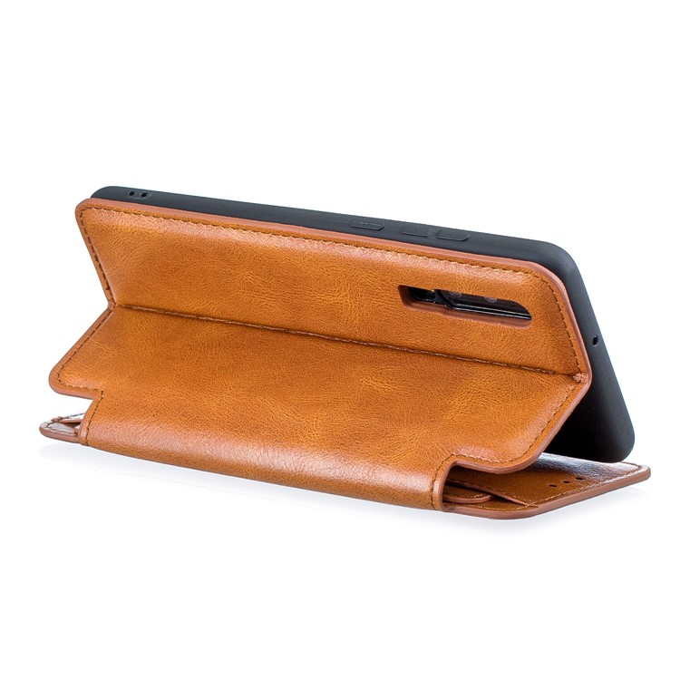 HAOXFA.W Removable Card Slots Flip Leather Wallet Phone Case for Huawei P30 - Brown-6