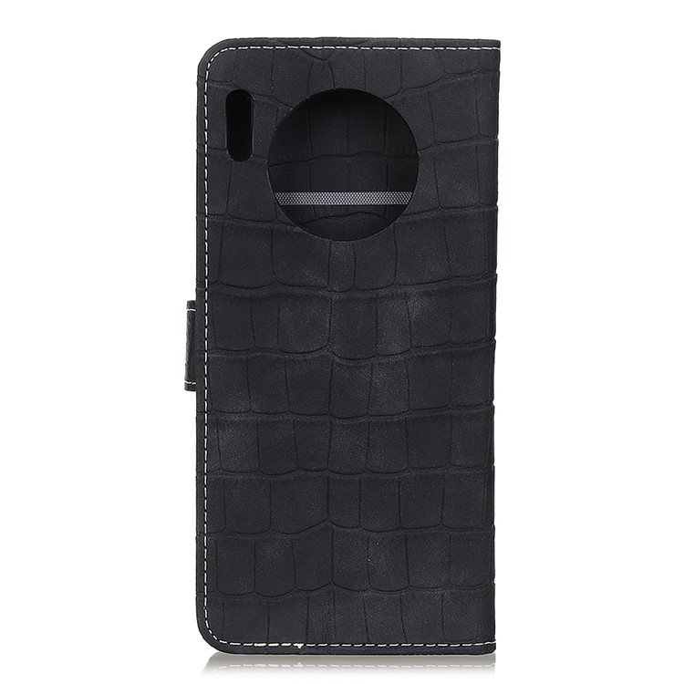 Crocodile Texture Wallet Leather Stand Phone Case for Huawei Mate 30 - Black-3