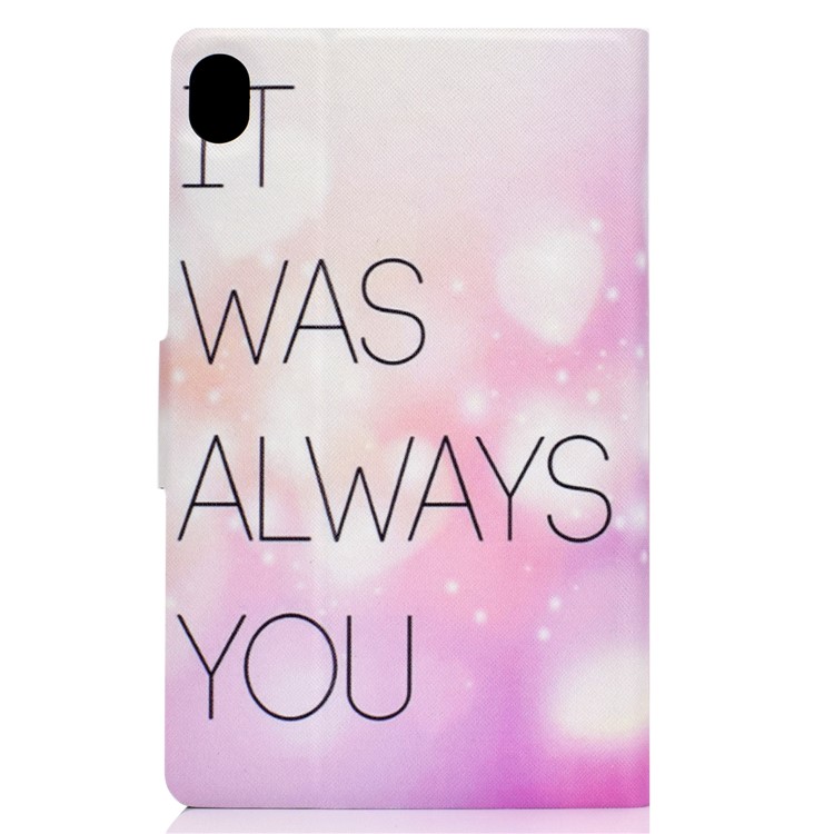 Pattern Printing Leather Stand Tablet Cover for Huawei MediaPad M6 8.4-inch - It was always you-3