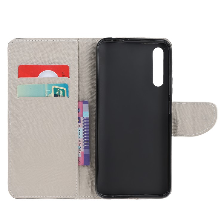 Printing Cross Skin Leather Wallet Cover for Huawei Honor 9X - Don't Touch My Phone-6