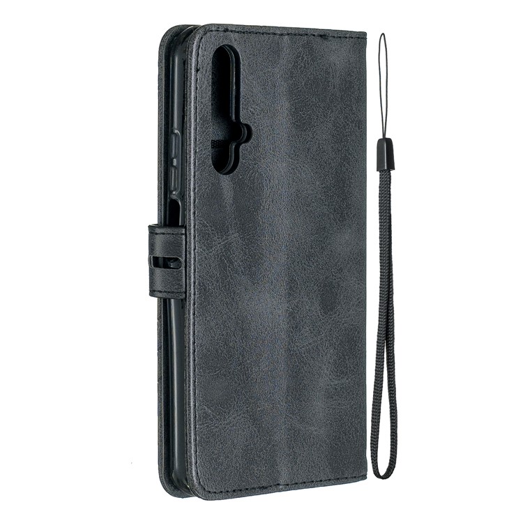 Wallet Leather Stand Case for Huawei Honor 20 / nova 5T - Black-3