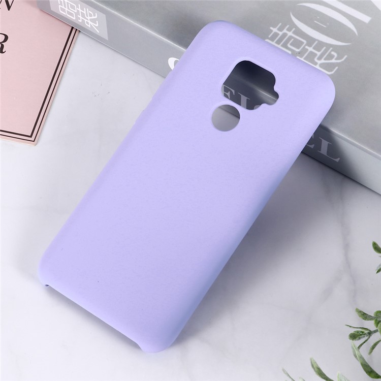 Soft Liquid Silicone Phone Back Cover Casing for Huawei Mate 30 Lite / nova 5i Pro - Purple-6