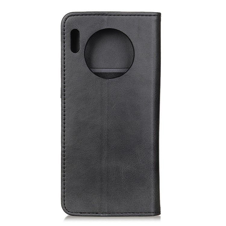 Auto-absorbed Split Leather Wallet Phone Cover for Huawei Mate 30 Pro - Black-7