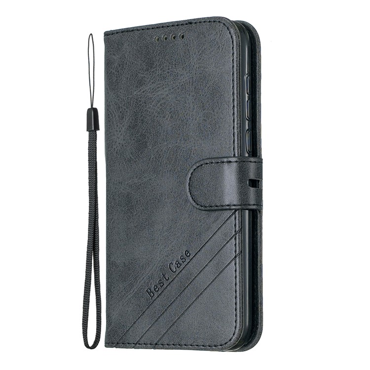 Shell De Revestimento De Couro PU Para Huawei Y5 (2019) / Honra 8S / Y5 Prime (2019) - Preto-2