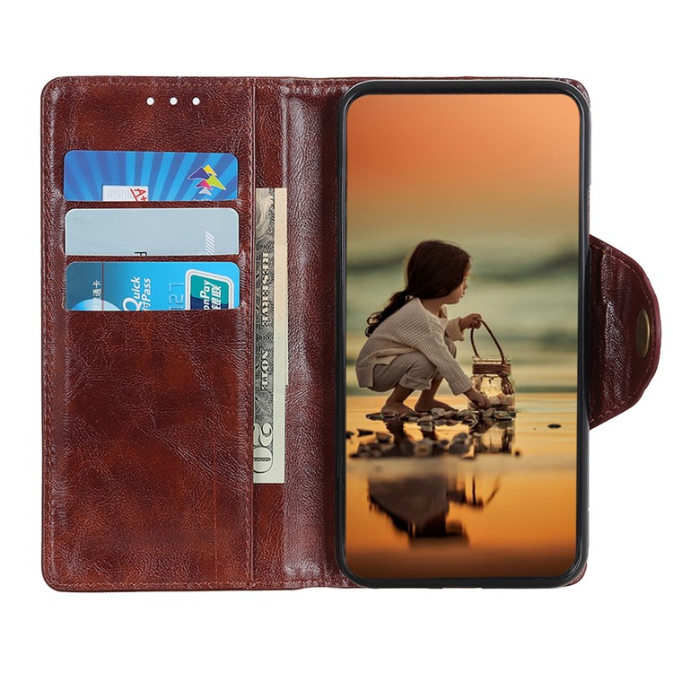 Wallet Leather Stand Phone Case for Huawei Mate 30 - Coffee-2