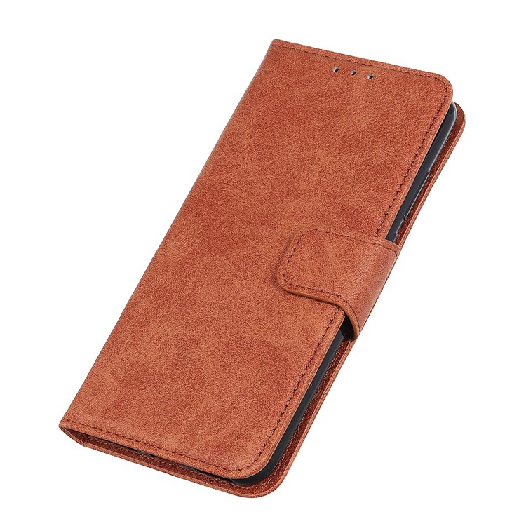 Litchi Skin PU Leather Wallet Case for Huawei Mate 30 - Brown-4