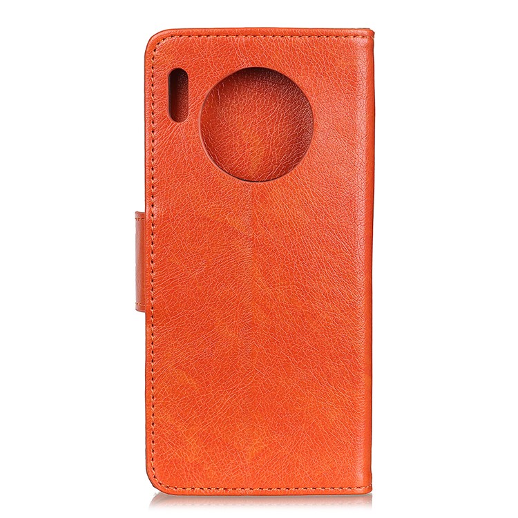 Nappa Texture Split Leather Wallet Stand Case for Huawei Mate 30 Pro - Orange-10