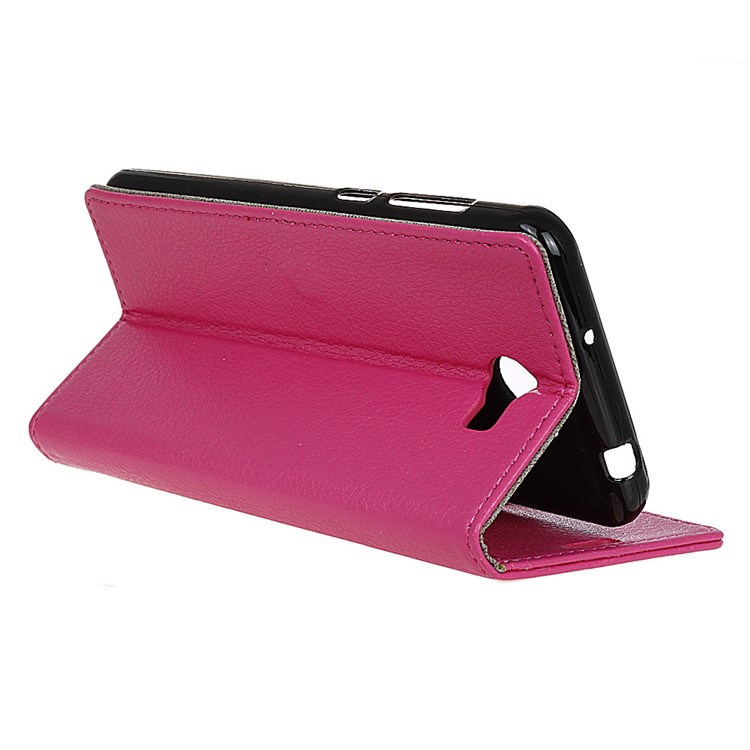 Litchi Skin Leather Wallet Cover Case for Huawei Y5II / Y5II - Rose-5