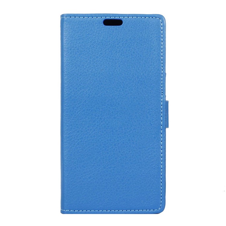 Litchi Skin Phone Leather Wallet Case for Huawei Y5II / Y5II - Blue-1