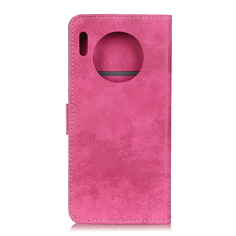 Vintage Style Leather Wallet Casing with Stand Phone Shell for Huawei Mate 30 - Rose-3