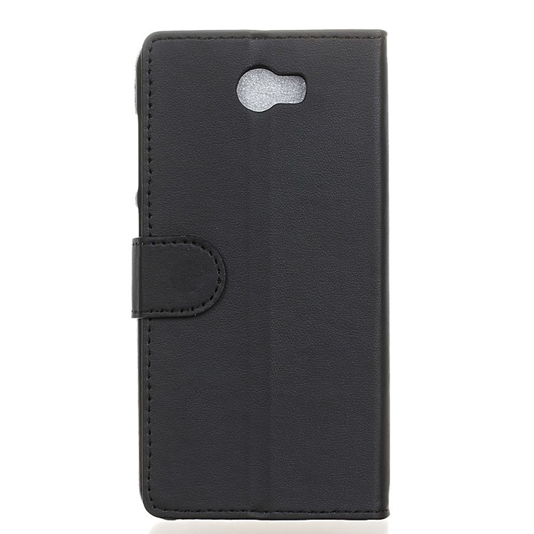 Wallet Leather Stand Case for Huawei Y5II / Y5II - Black-2