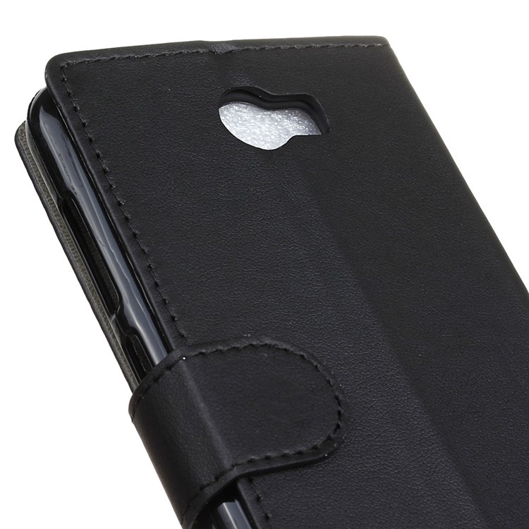 Wallet Leather Stand Case for Huawei Y5II / Y5II - Black-7