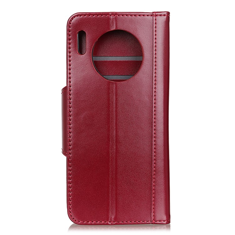 For Huawei Mate 30 Pro Wallet Stand PU Leather Phone Case - Red-2