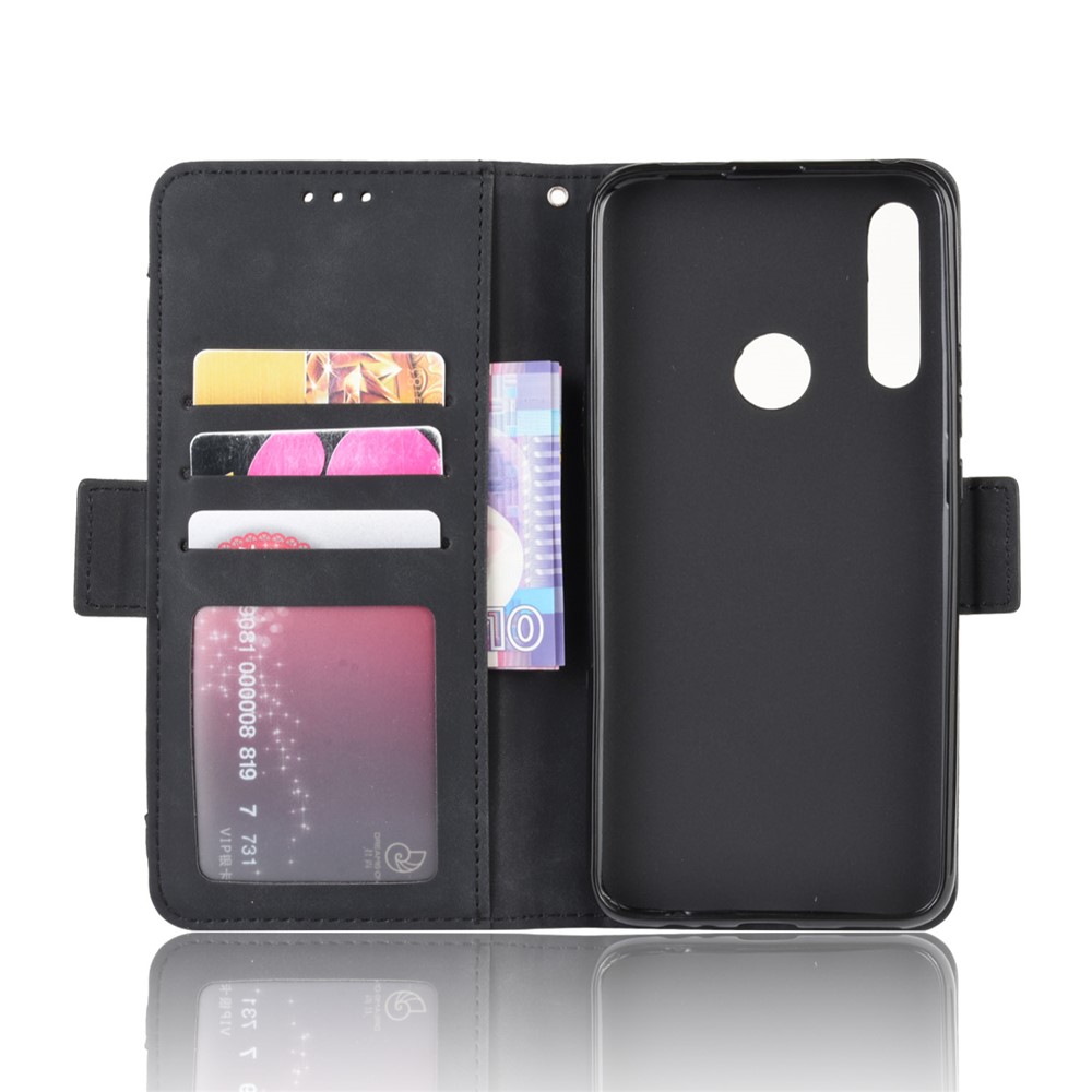 Multiple Card Slots PU Leather Cell Casing Cover for Huawei P Smart Z / Y9 Prime 2019 - Black-3