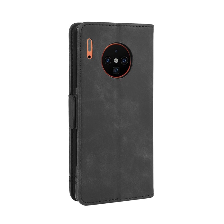 PU Leather + TPU Stand Wallet Covering for Huawei Mate 30 Pro - Black-6