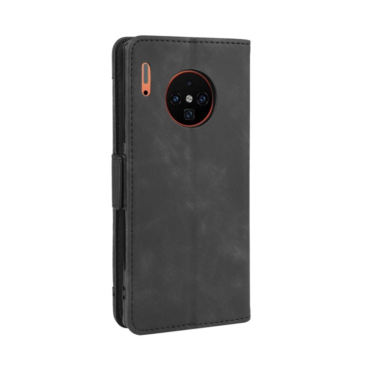 PU Leather + TPU Stand Wallet Covering for Huawei Mate 30 Pro - Black-6