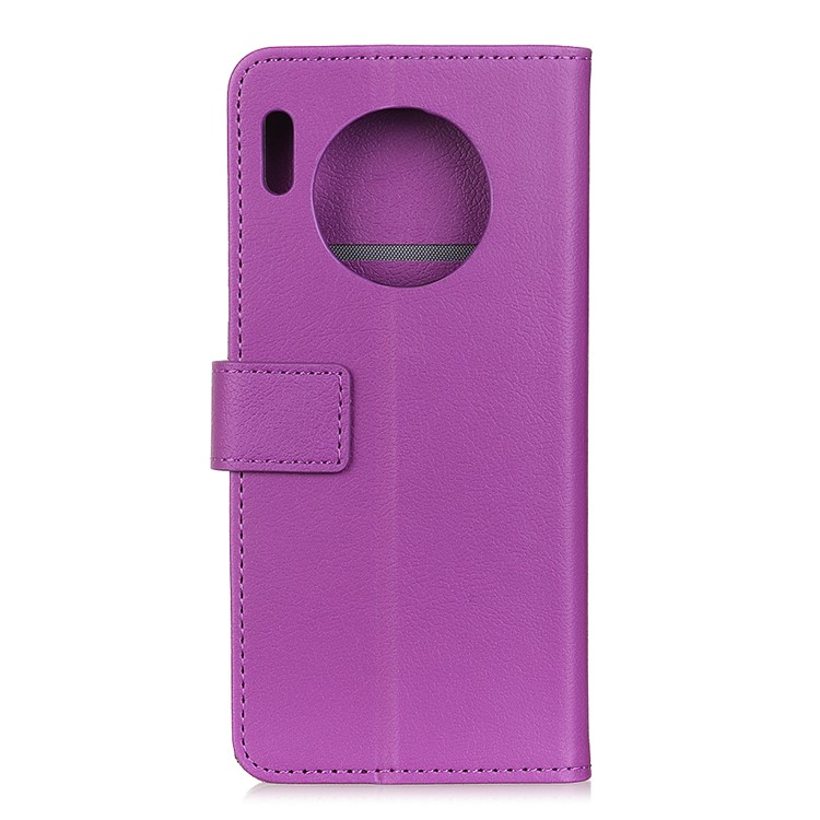 Wallet Leather Stand Case Shell for Huawei Mate 30 Pro - Purple-4