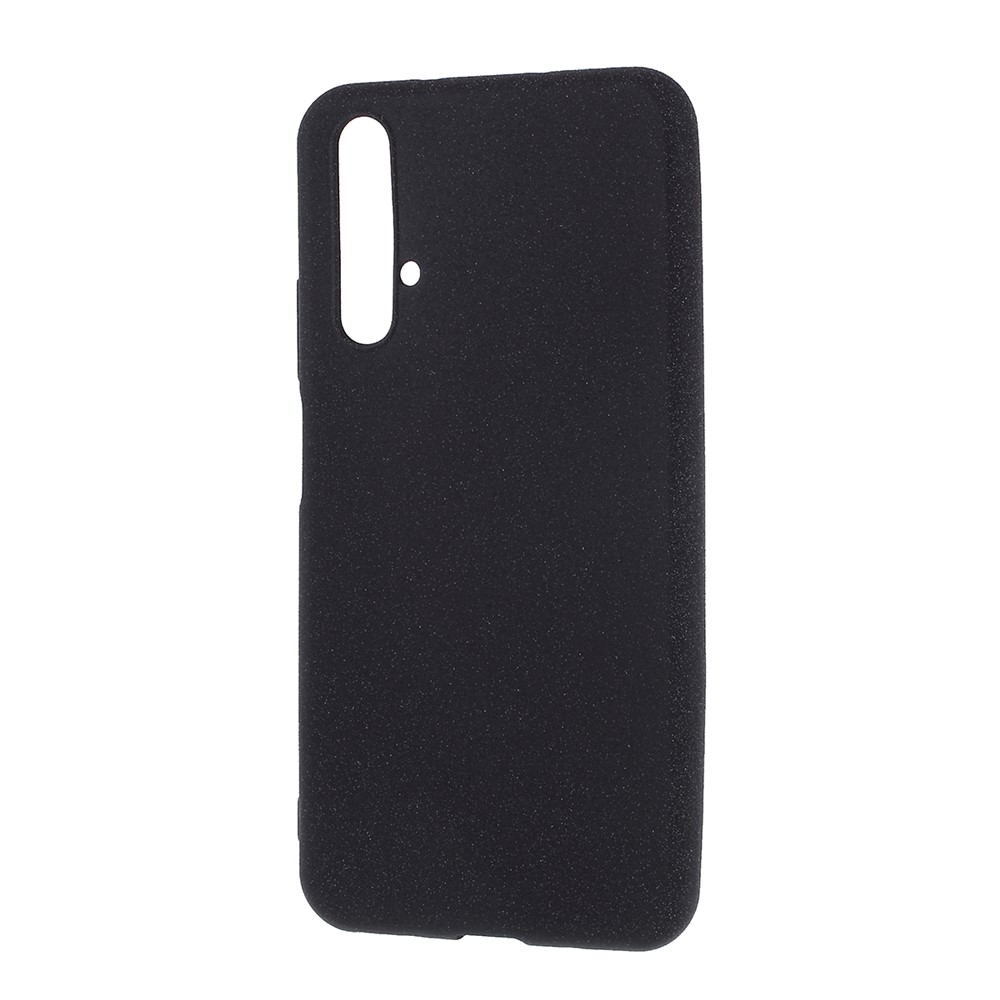 For Huawei Honor 20S / Honor 20 / Nova 5T Furry Feel Double-sided Matte TPU Case - Black-2