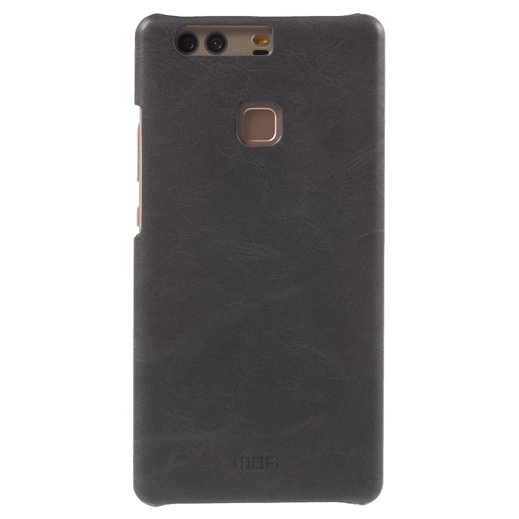 MOFI Leather Coated Hard PC Back Case for Huawei P9 Plus - Black-2