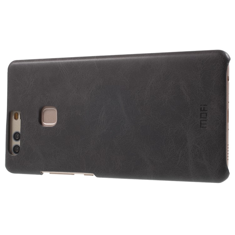 MOFI Leather Coated Hard PC Back Case for Huawei P9 Plus - Black-3