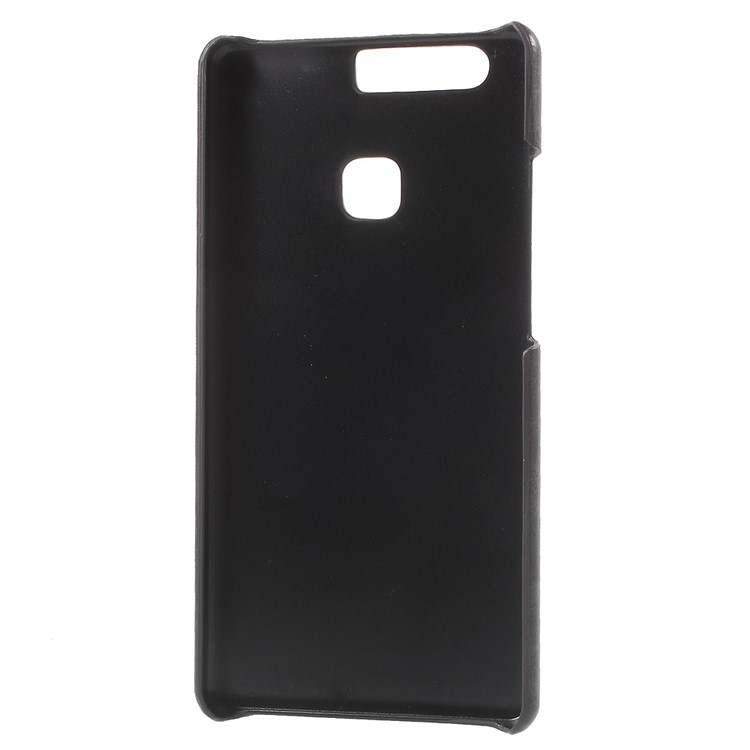 MOFI Leather Coated Hard PC Back Case for Huawei P9 Plus - Black-4