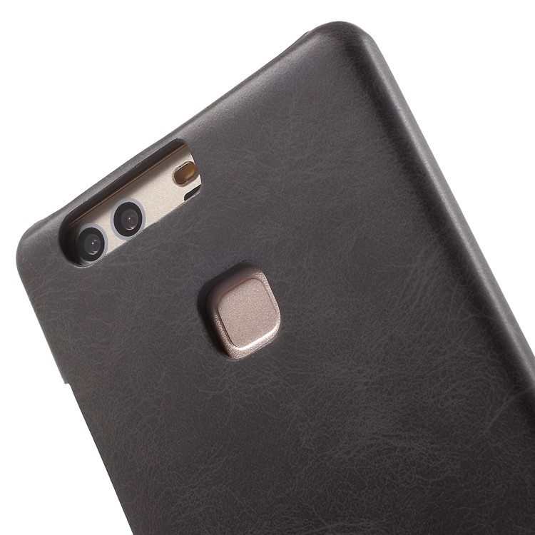 MOFI Leather Coated Hard PC Back Case for Huawei P9 Plus - Black-6