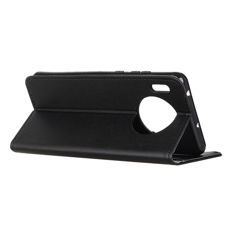 PU Leather Wallet Stand Phone Casing for Huawei Mate 30 - Black-3