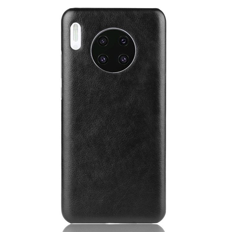 Textura Lichia Couro Pu + Tampa Do Telefone Pc Para Huawei Mate 30 - Preto-2