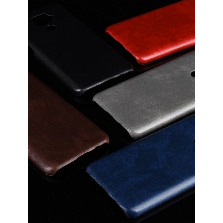 Textura Lichia Couro Pu + Tampa Do Telefone Pc Para Huawei Mate 30 - Preto-6