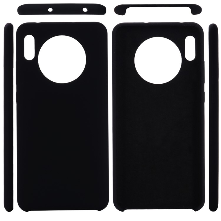 Liquid Silicone Mobile Phone Shell Case for Huawei Mate 30 - Black-4