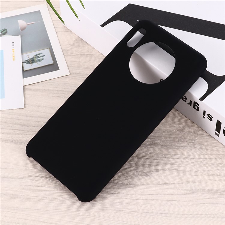 Liquid Silicone Mobile Phone Shell Case for Huawei Mate 30 - Black-6