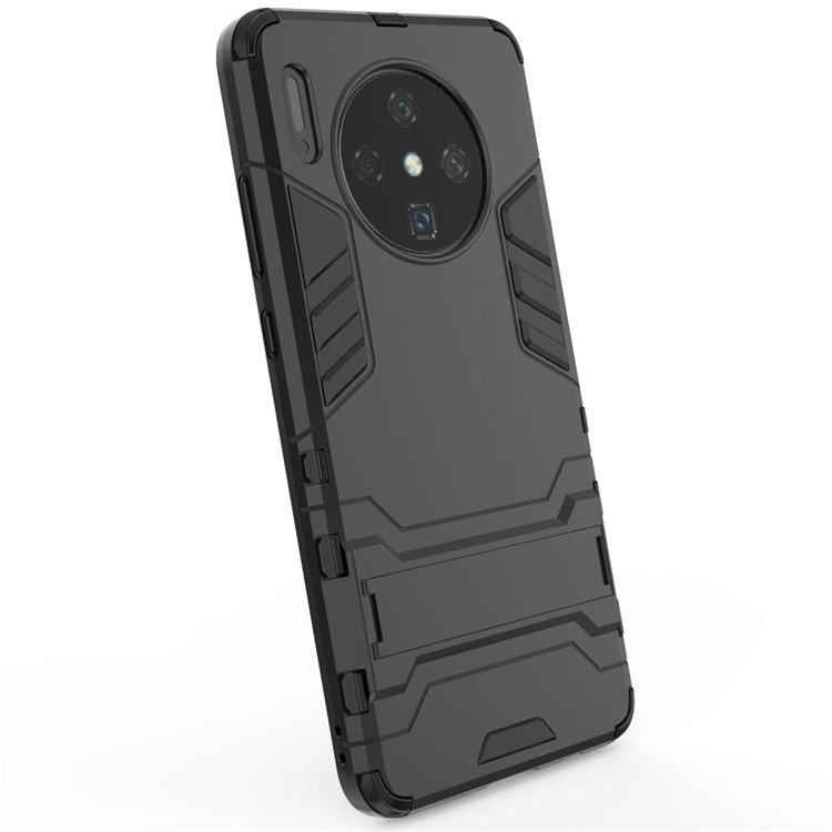 Kunststoff + TPU Hybrid Shell Case Mit Ständer Für Huawei Mate 30 - Schwarz-7
