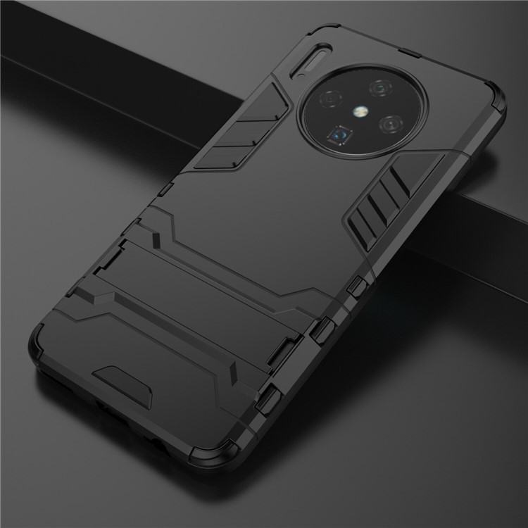 Kunststoff + TPU Hybrid Shell Case Mit Ständer Für Huawei Mate 30 - Schwarz-9