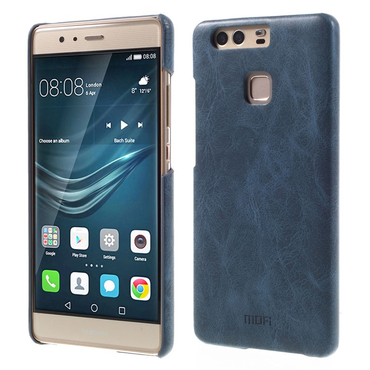 MOFI Leather Coated Hard Case Protector for Huawei P9 - Dark Blue-1