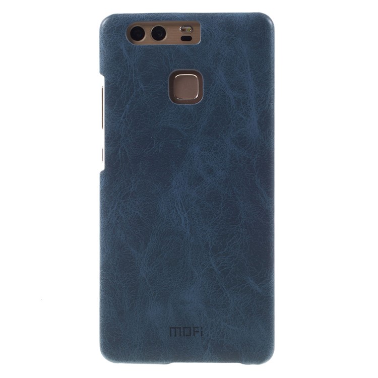 MOFI Leather Coated Hard Case Protector for Huawei P9 - Dark Blue-2