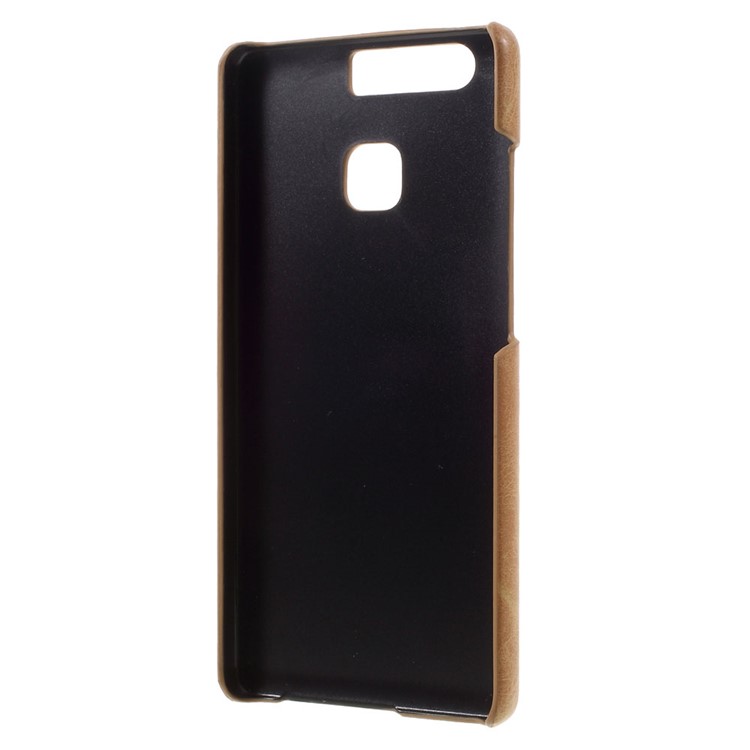 MOFI Leather Coated Hard Phone Cover for Huawei P9 - Brown-5