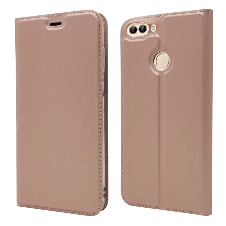 Magnetic Adsorption Leather Card Slot Case for Huawei P Smart (2017)/Enjoy 7S-1